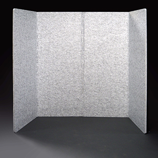  Acrylic Frosted Privacy Free Standing Screen, Portable