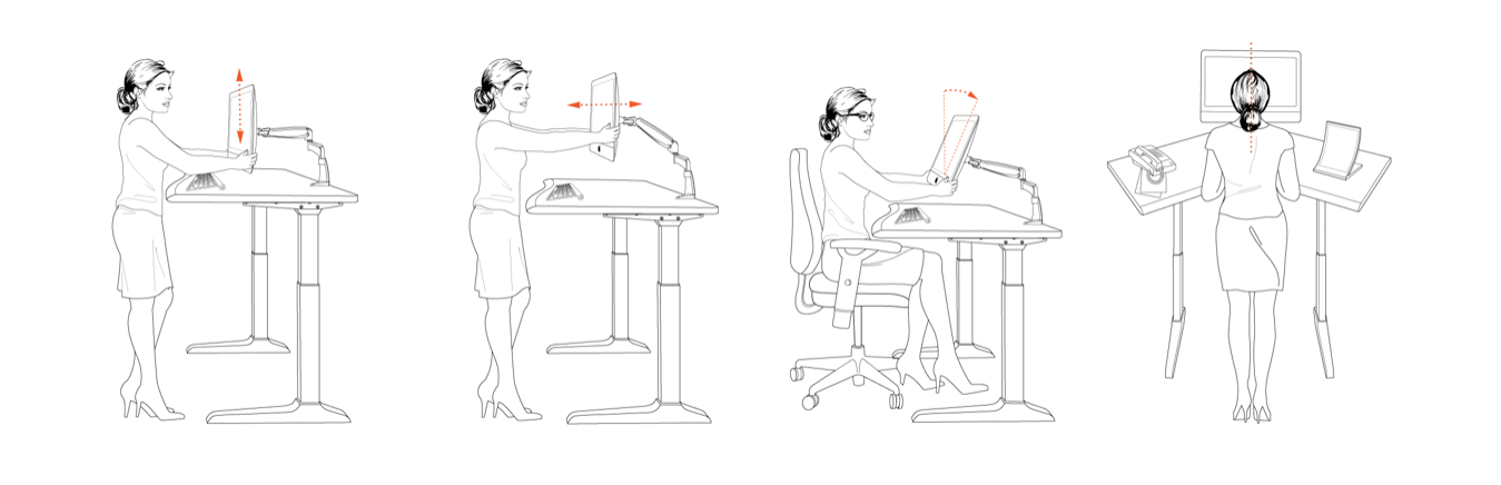 standing desk illustration