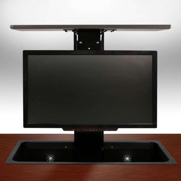 Monitor Lift Mechanism for Computer Desk
