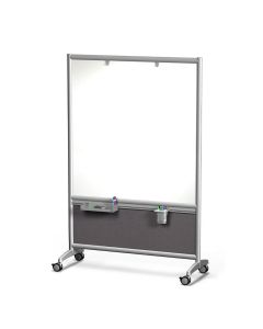 magnetic whiteboard on casters