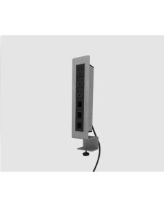 Axil Y Vertical Edge-Clamp Power-Data Port