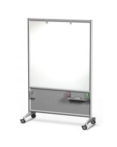 Frontage Mobile Magnetic Whiteboard with Lower Accessory Panel