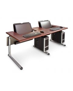 Computer Lab Tables with Built-In Monitors