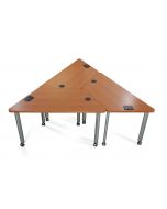 triangle collaborative work furniture casters - trapeza table